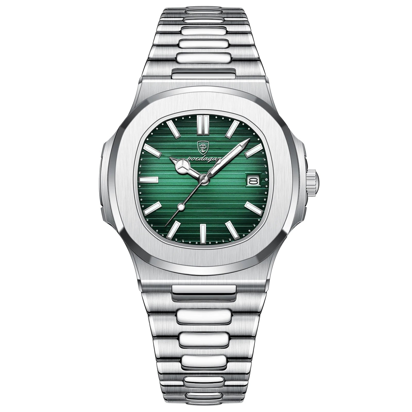 POEDAGAR Montre Homme Luxe Acier Inoxydable - Quartz Lumineux Étanche Sport - FoytiShop
