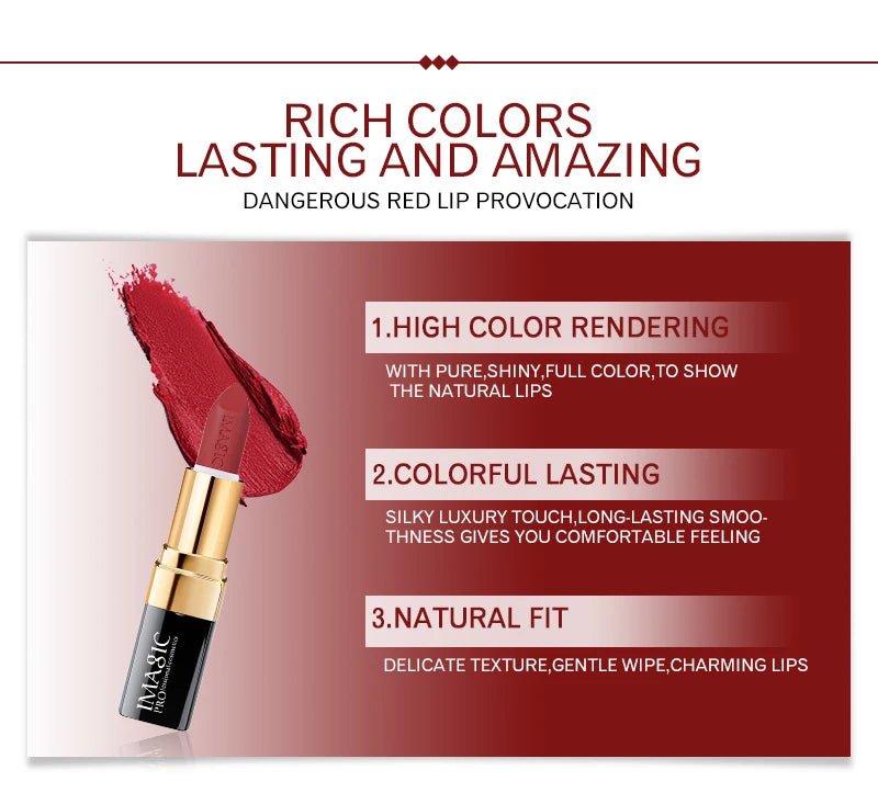✨ Rouge à Lèvres Hydratant Longue Durée - 12 Couleurs Charmantes - FoytiShop