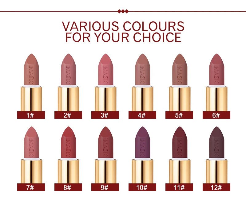 ✨ Rouge à Lèvres Hydratant Longue Durée - 12 Couleurs Charmantes - FoytiShop