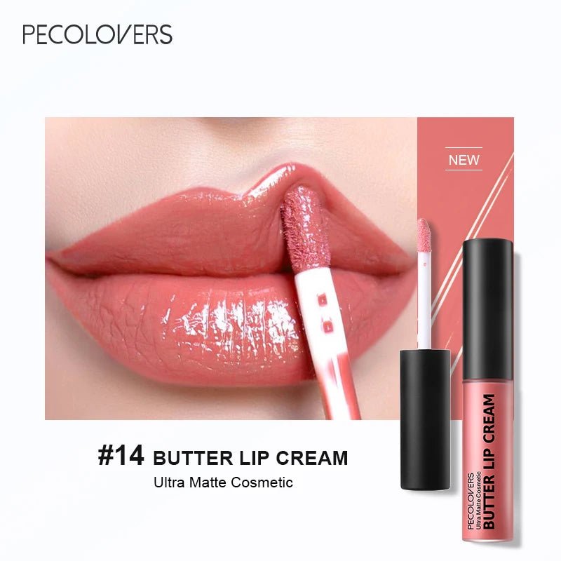 Rouge à lèvres liquide imperméable 21 couleurs – Vitamine E, longue durée - FoytiShop