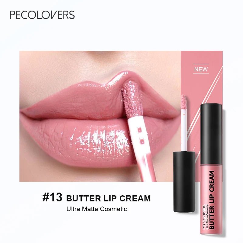 Rouge à lèvres liquide imperméable 21 couleurs – Vitamine E, longue durée - FoytiShop