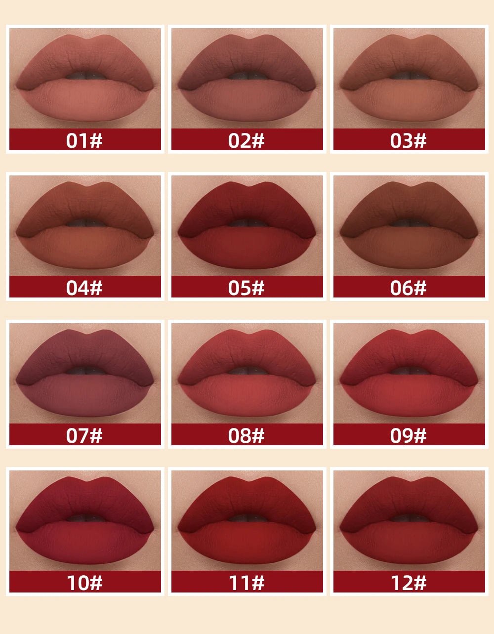 Rouge à lèvres liquide mat velours – Imperméable, longue durée - FoytiShop