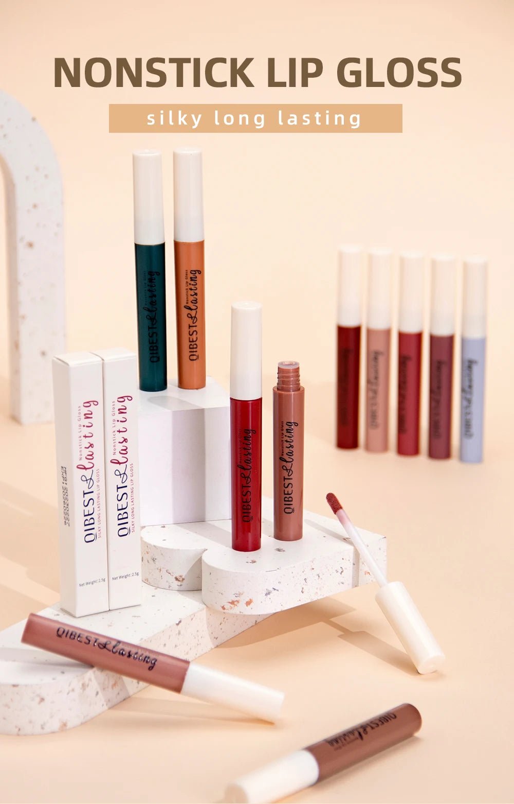 Rouge à lèvres liquide mat velours – Imperméable, longue durée - FoytiShop