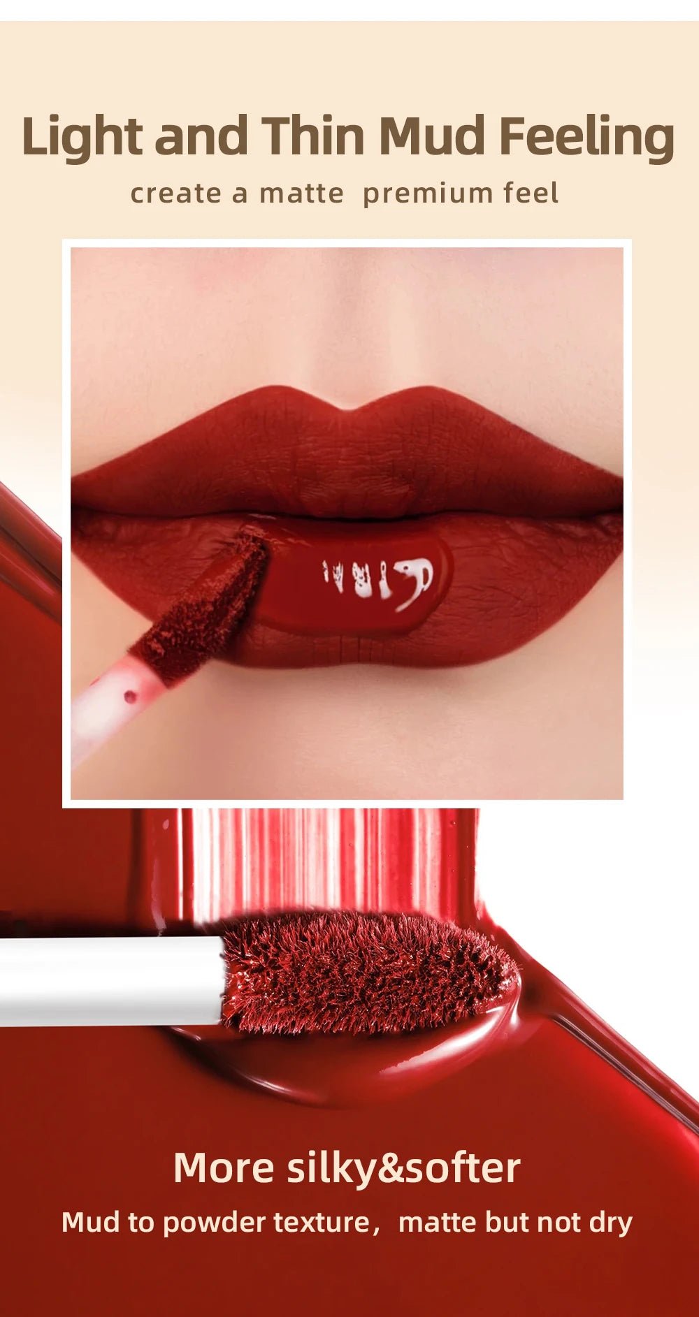 Rouge à lèvres liquide mat velours – Imperméable, longue durée - FoytiShop