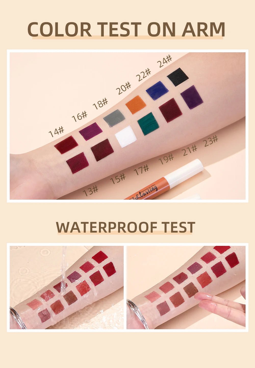 Rouge à lèvres liquide mat velours – Imperméable, longue durée - FoytiShop