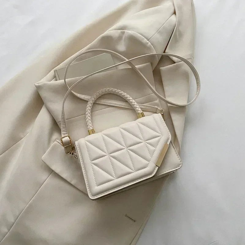 Sac À Main Carré À Carreaux Noir - Cuir PU Styliste Élégant Femme - FoytiShop