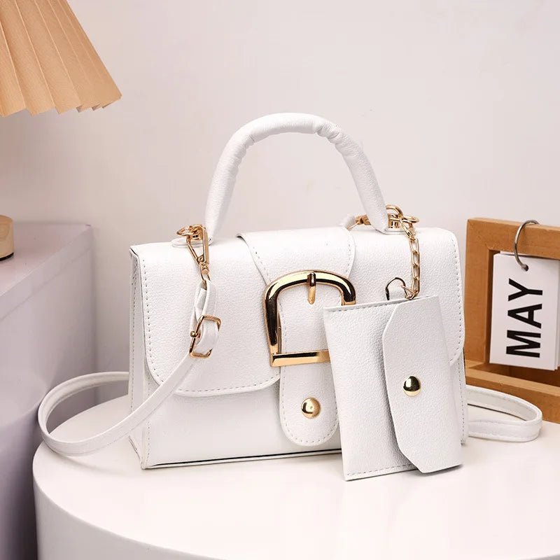 Sac À Main Carré Cuir PU - Bandoulière Quotidien Voyage Femme - FoytiShop