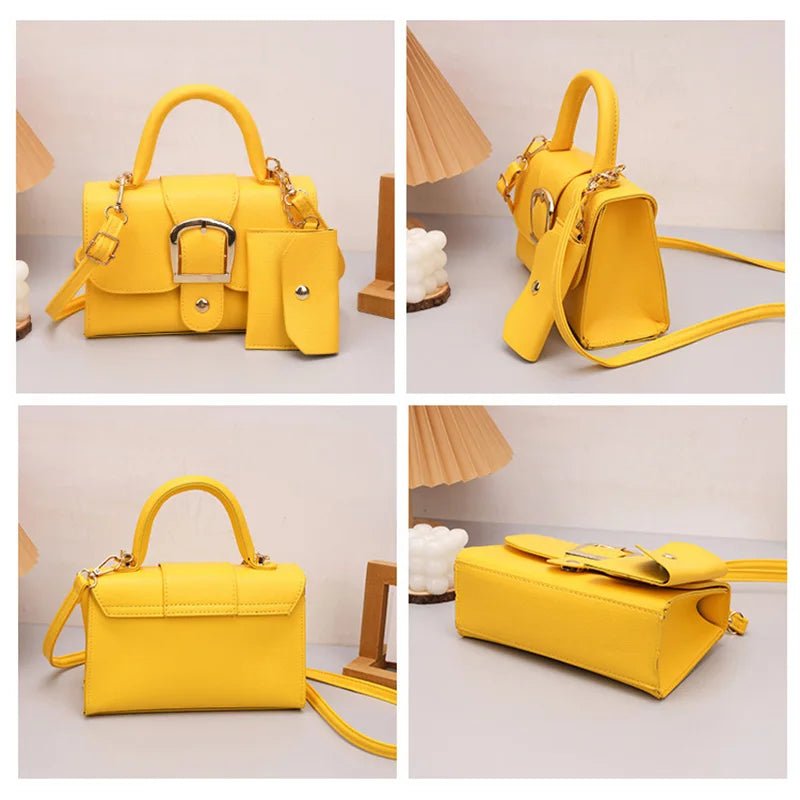 Sac À Main Carré Cuir PU - Bandoulière Quotidien Voyage Femme - FoytiShop