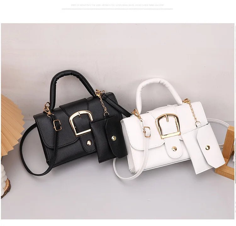 Sac À Main Carré Cuir PU - Bandoulière Quotidien Voyage Femme - FoytiShop