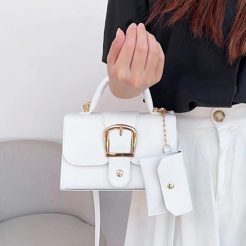 Sac À Main Carré Cuir PU - Bandoulière Quotidien Voyage Femme - FoytiShop