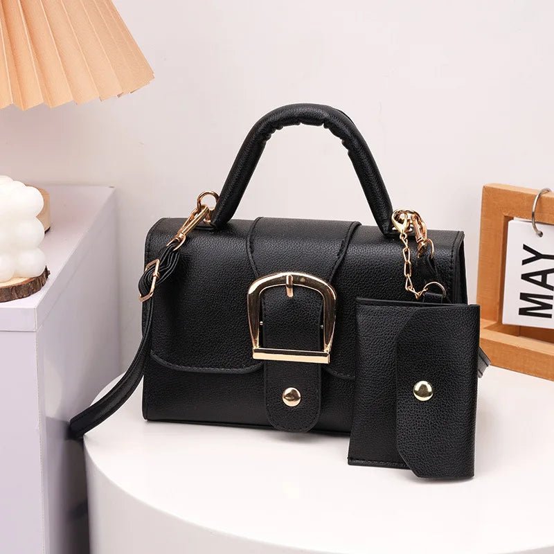 Sac À Main Carré Cuir PU - Bandoulière Quotidien Voyage Femme - FoytiShop