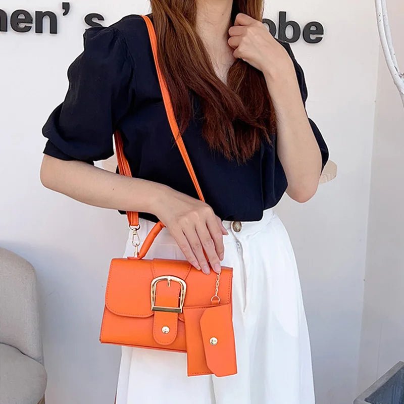 Sac À Main Carré Cuir PU - Bandoulière Quotidien Voyage Femme - FoytiShop
