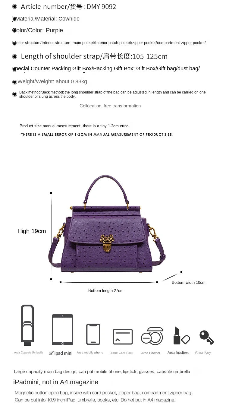 Sac à Main Grande Capacité - Luxe Léger Hiver 2025 - FoytiShop