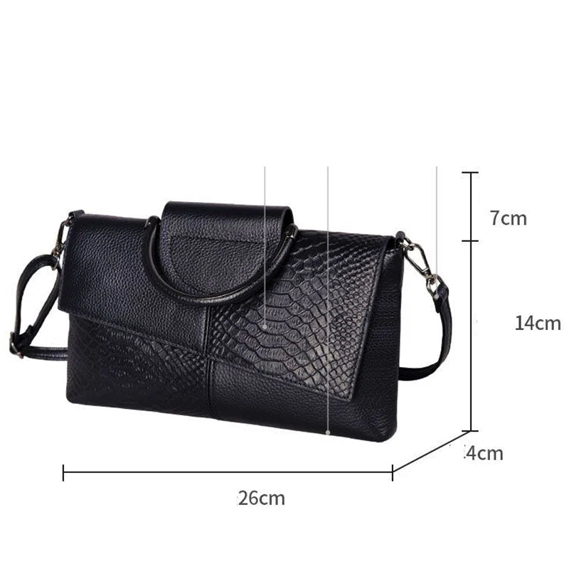 Sac À Main Motif Alligator Cuir PU - Pochette Soirée Décontractée Femme - FoytiShop