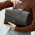 Sac À Main Motif Alligator Cuir PU - Pochette Soirée Décontractée Femme - FoytiShop