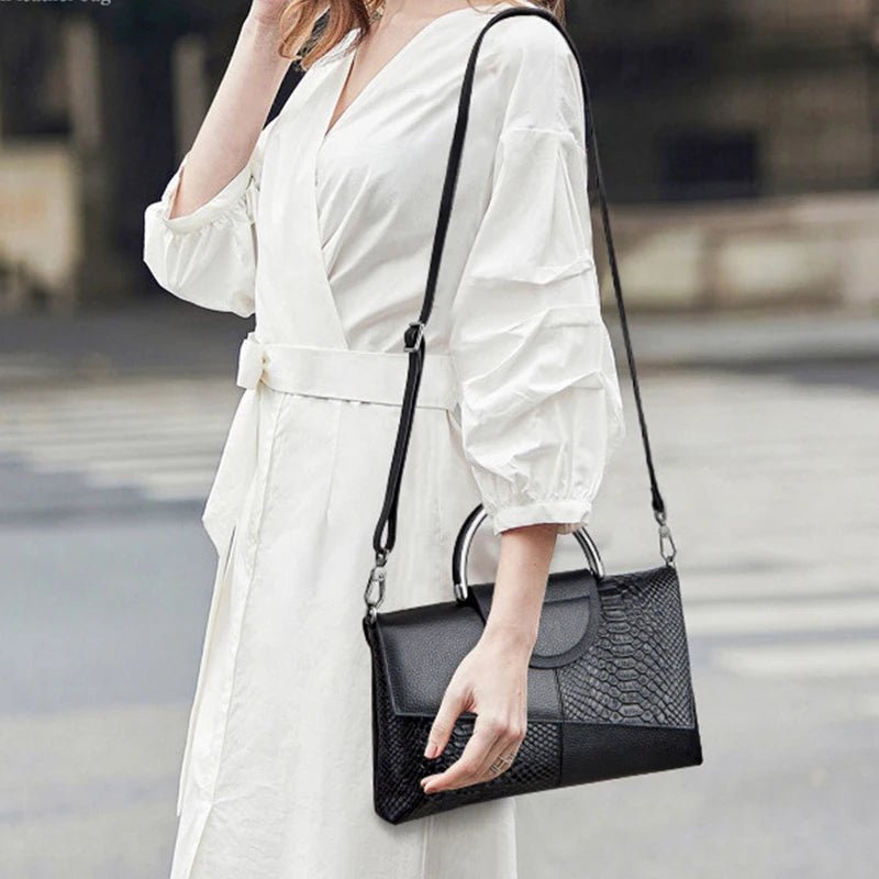 Sac À Main Motif Alligator Cuir PU - Pochette Soirée Décontractée Femme - FoytiShop