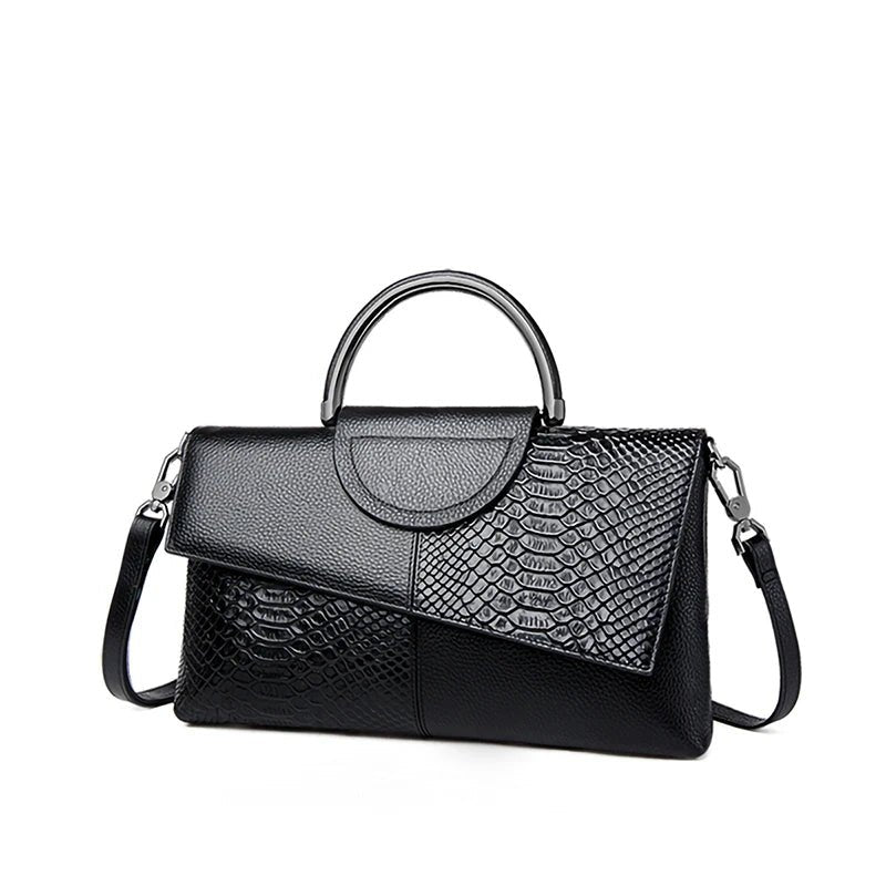 Sac À Main Motif Alligator Cuir PU - Pochette Soirée Décontractée Femme - FoytiShop