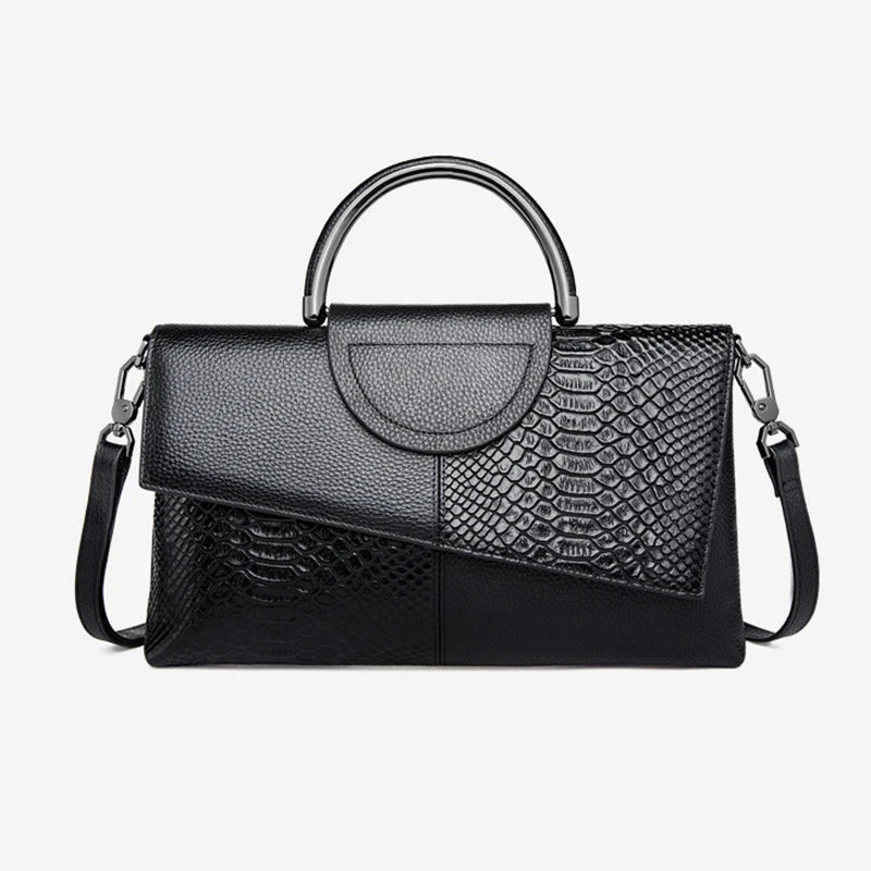 Sac À Main Motif Alligator Cuir PU - Pochette Soirée Décontractée Femme - FoytiShop