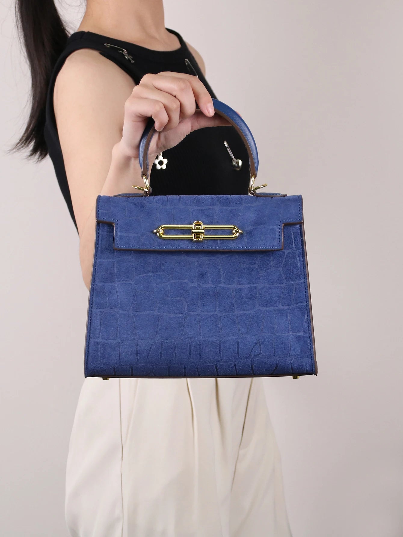Sac à main motif crocodile givré haut de gamme mode dames - FoytiShop