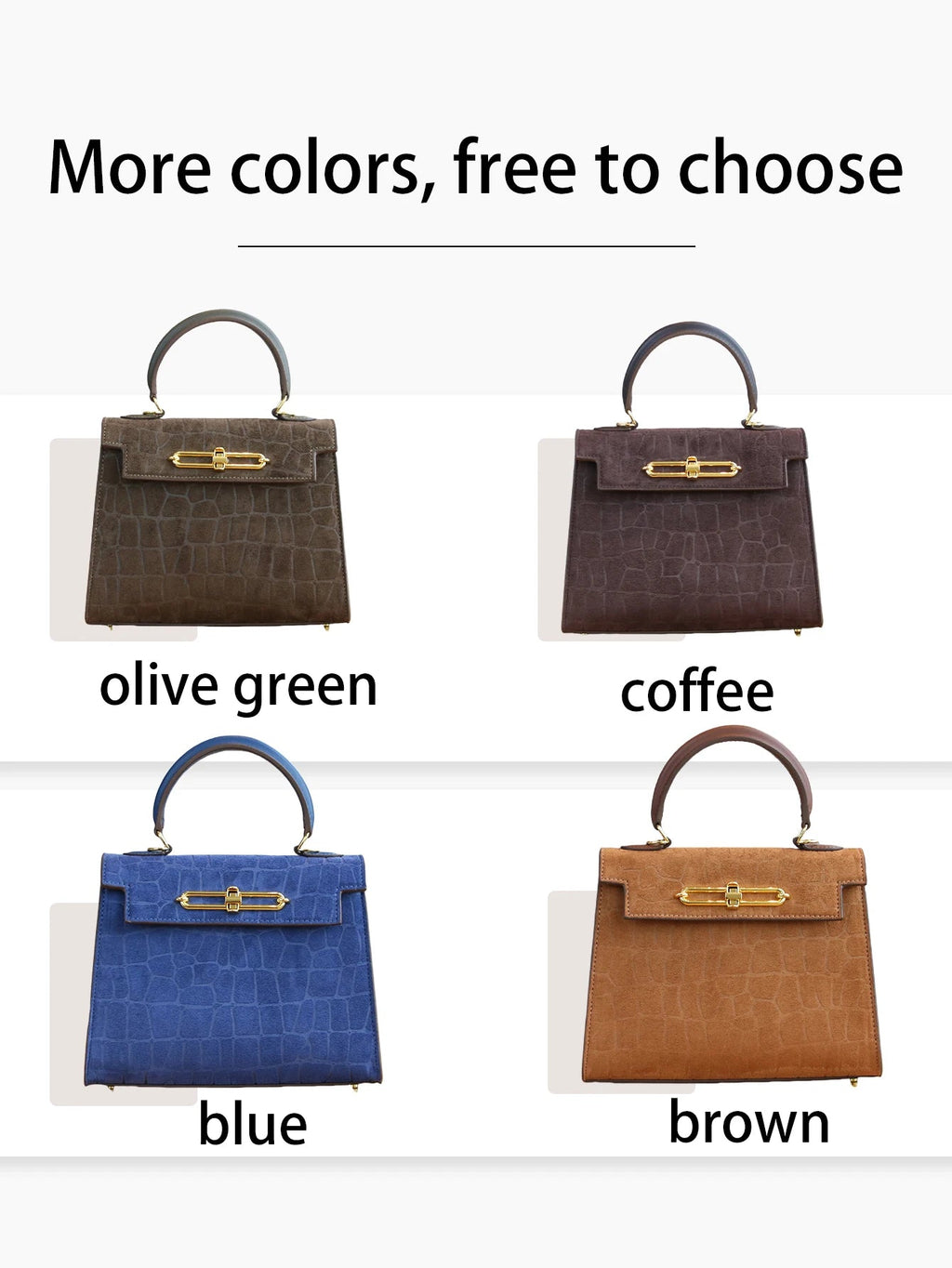 Sac à main motif crocodile givré haut de gamme mode dames - FoytiShop