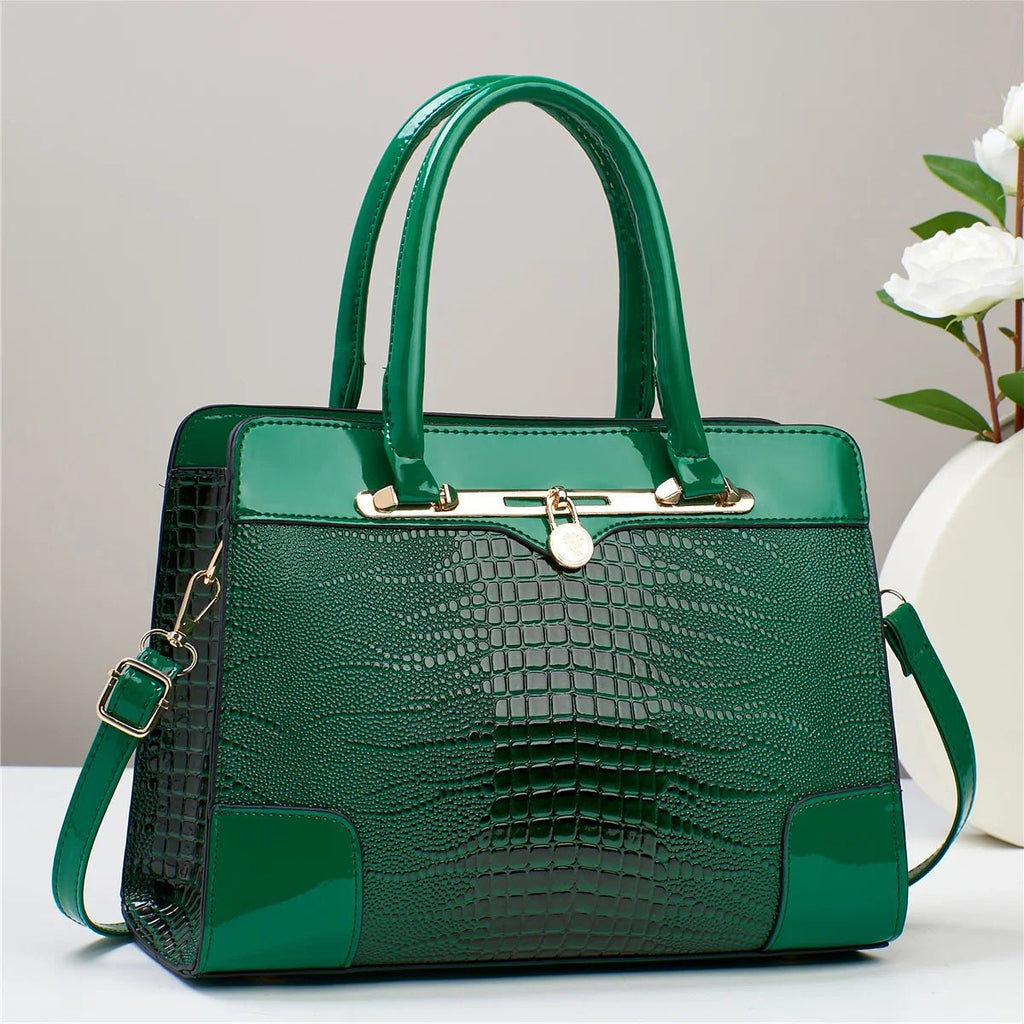 Sac à main motif Crocodile, sac à bandoulière de grande capacité pour femmes - FoytiShop