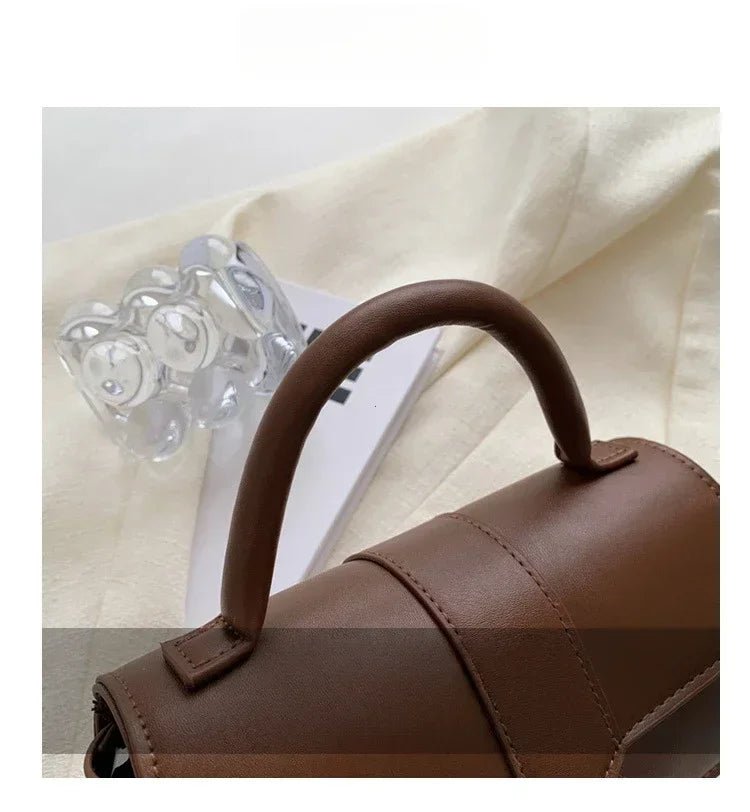 Sac Bandoulière Vintage Carré Cuir PU - Sacoche Sous Les Bras Femme - FoytiShop