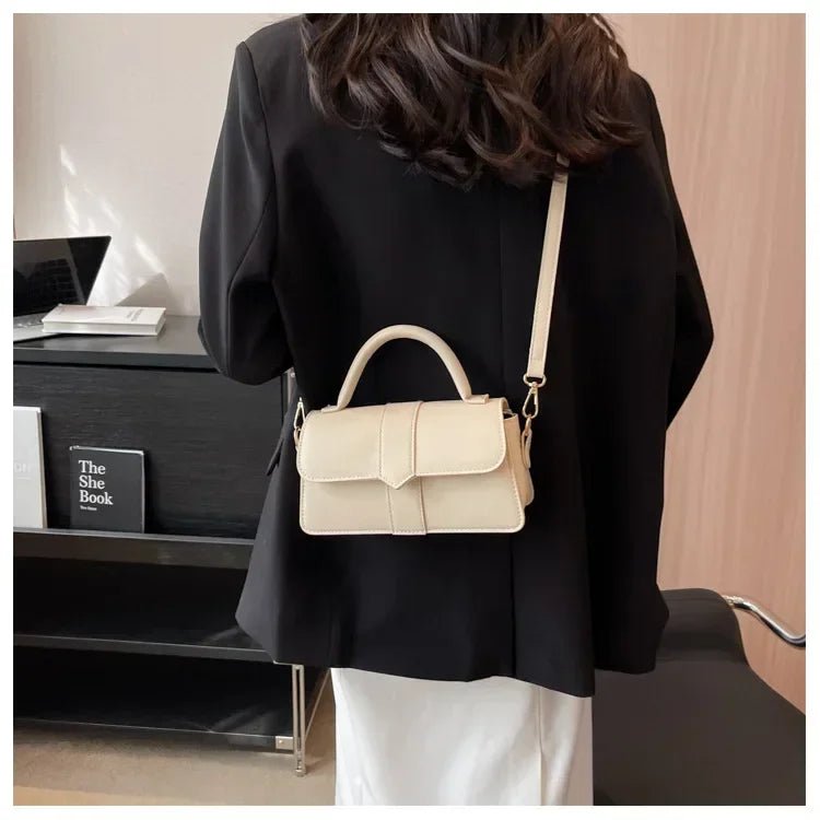 Sac Bandoulière Vintage Carré Cuir PU - Sacoche Sous Les Bras Femme - FoytiShop