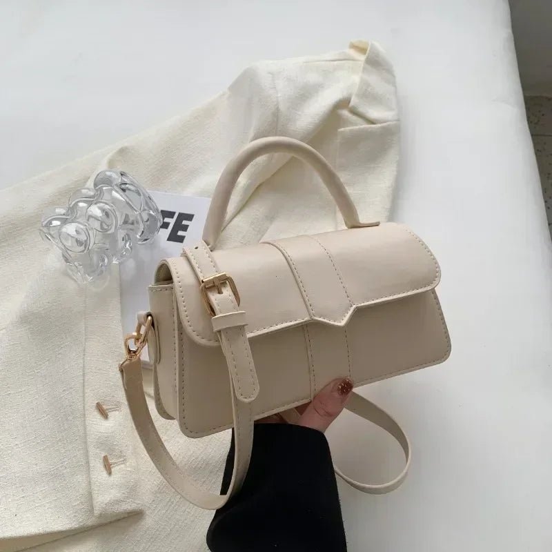 Sac Bandoulière Vintage Carré Cuir PU - Sacoche Sous Les Bras Femme - FoytiShop