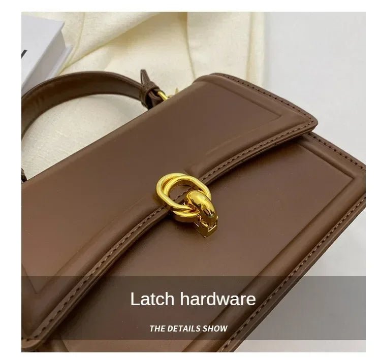 Sac Bandoulière Vintage Carré Cuir PU - Sacoche Sous Les Bras Femme - FoytiShop