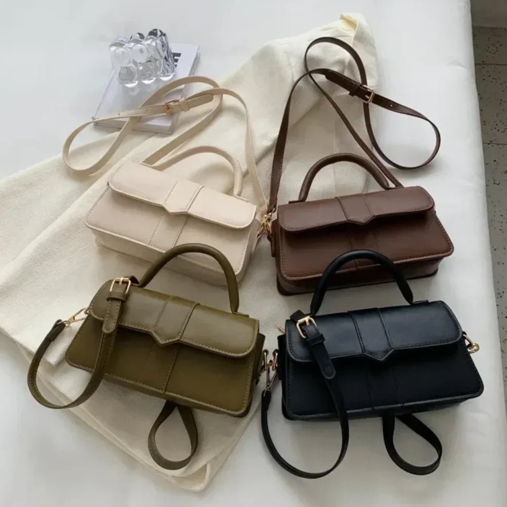 Sac Bandoulière Vintage Carré Cuir PU - Sacoche Sous Les Bras Femme - FoytiShop