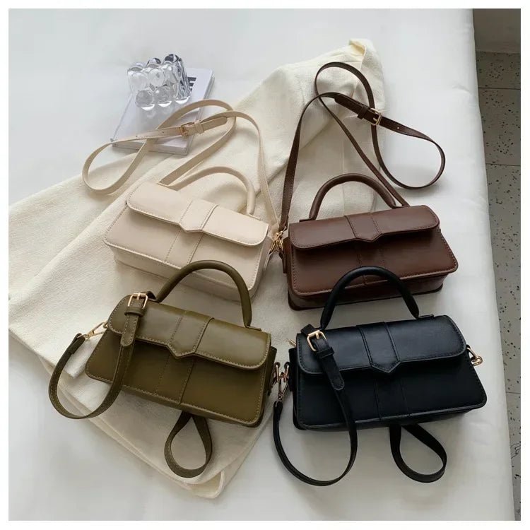 Sac Bandoulière Vintage Carré Cuir PU - Sacoche Sous Les Bras Femme - FoytiShop