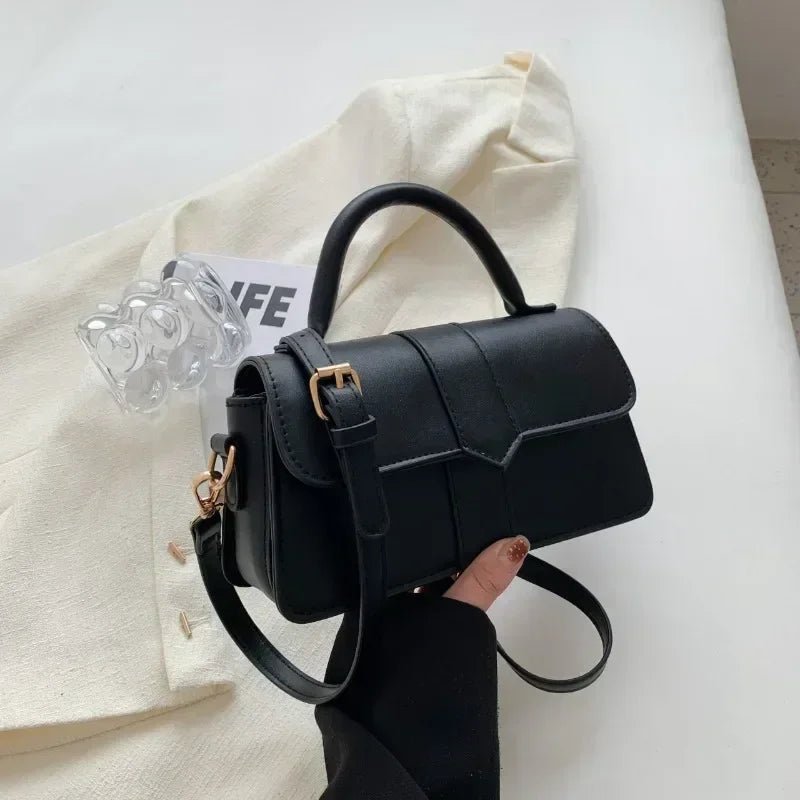 Sac Bandoulière Vintage Carré Cuir PU - Sacoche Sous Les Bras Femme - FoytiShop