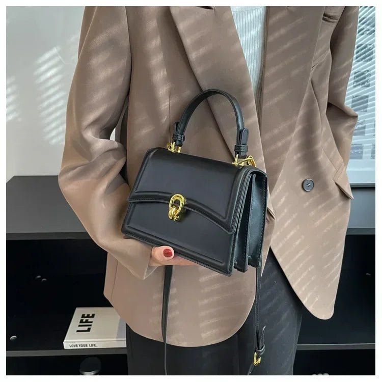 Sac Bandoulière Vintage Carré Cuir PU - Sacoche Sous Les Bras Femme - FoytiShop