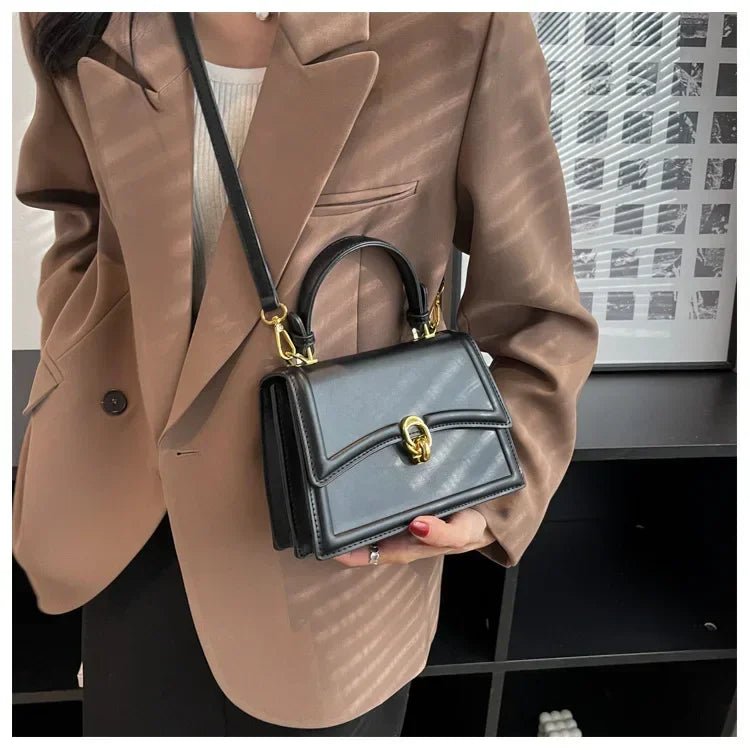 Sac Bandoulière Vintage Carré Cuir PU - Sacoche Sous Les Bras Femme - FoytiShop