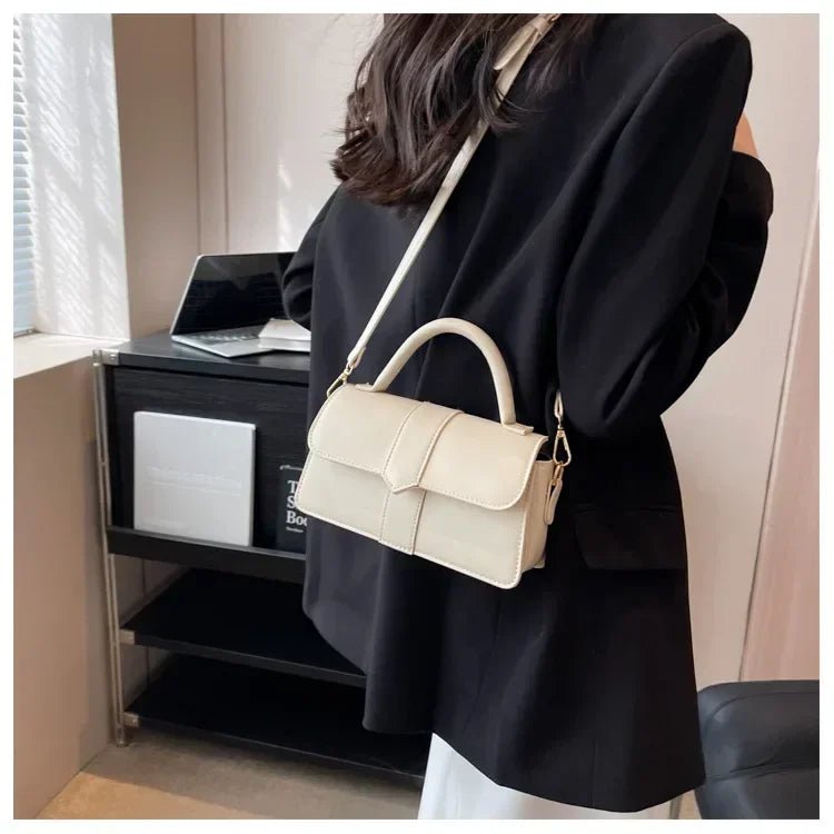 Sac Bandoulière Vintage Carré Cuir PU - Sacoche Sous Les Bras Femme - FoytiShop