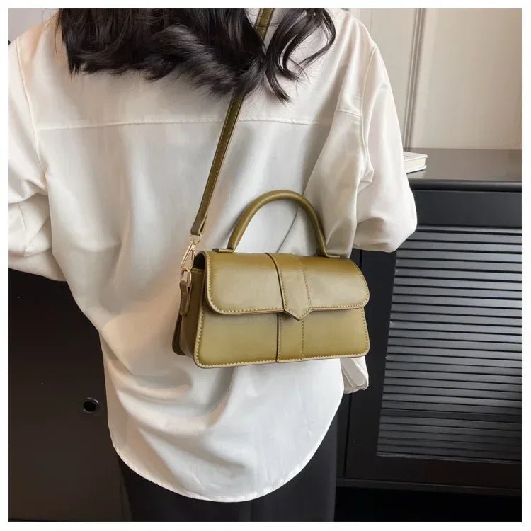 Sac Bandoulière Vintage Carré Cuir PU - Sacoche Sous Les Bras Femme - FoytiShop