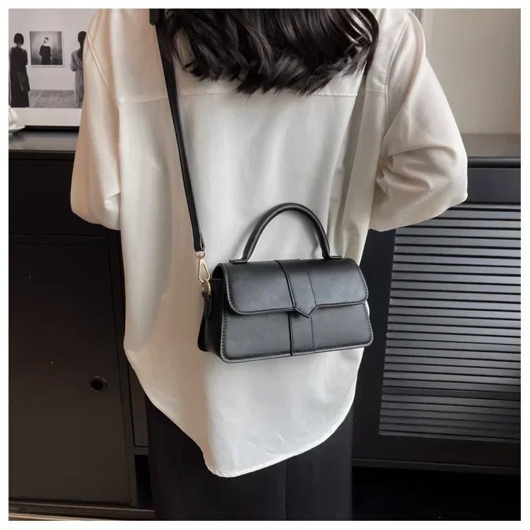 Sac Bandoulière Vintage Carré Cuir PU - Sacoche Sous Les Bras Femme - FoytiShop