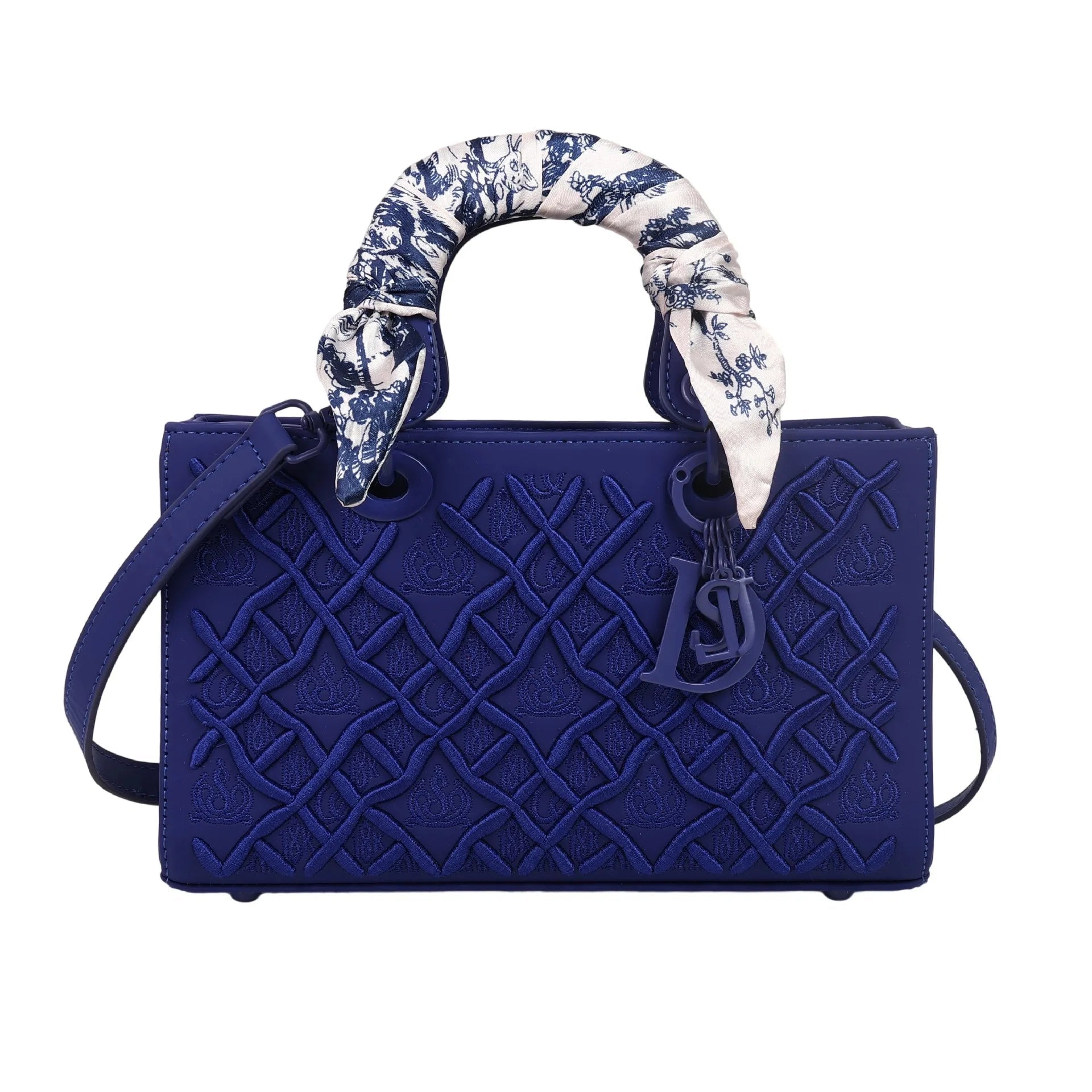 Sac Carré Foulard Soie Brodé - Bandoulière Polyvalent - FoytiShop