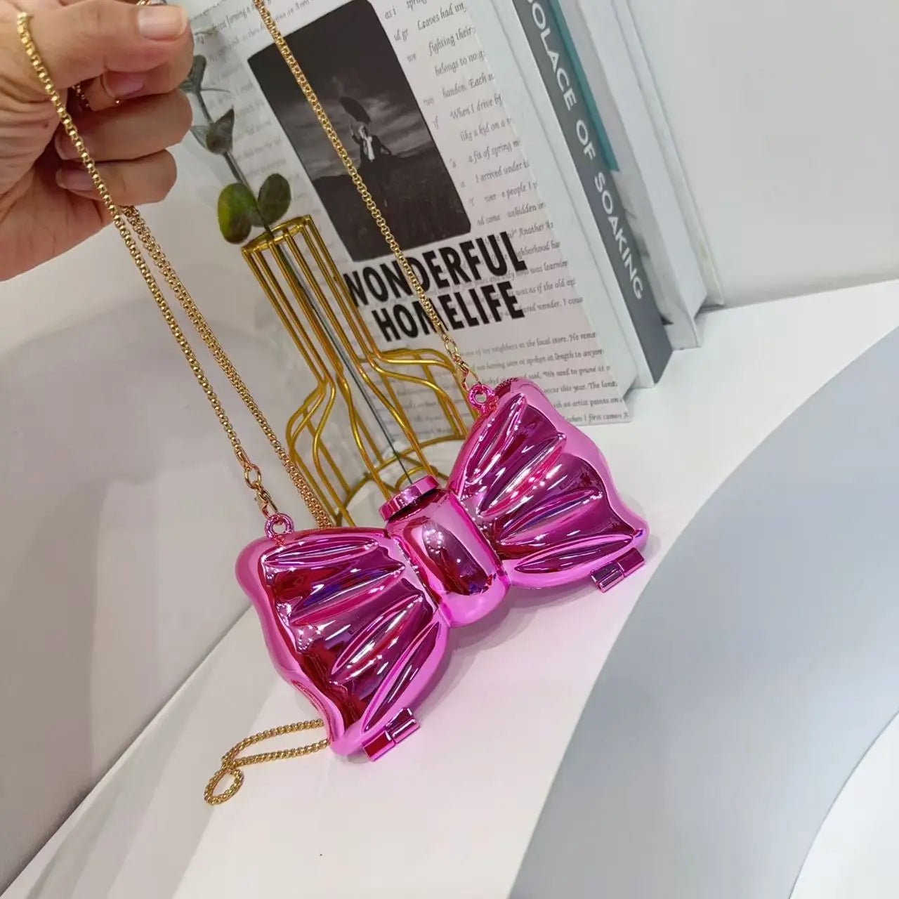 Sac de soirée doré, sacs à main de luxe - FoytiShop