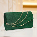Sac de Soirée Paillettes Noir À Chaîne - Pochette Banquet Glamour Femme - FoytiShop