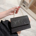 Sac de Soirée Perle Chaîne Dorée - Pochette Soie Élégante Femme - FoytiShop