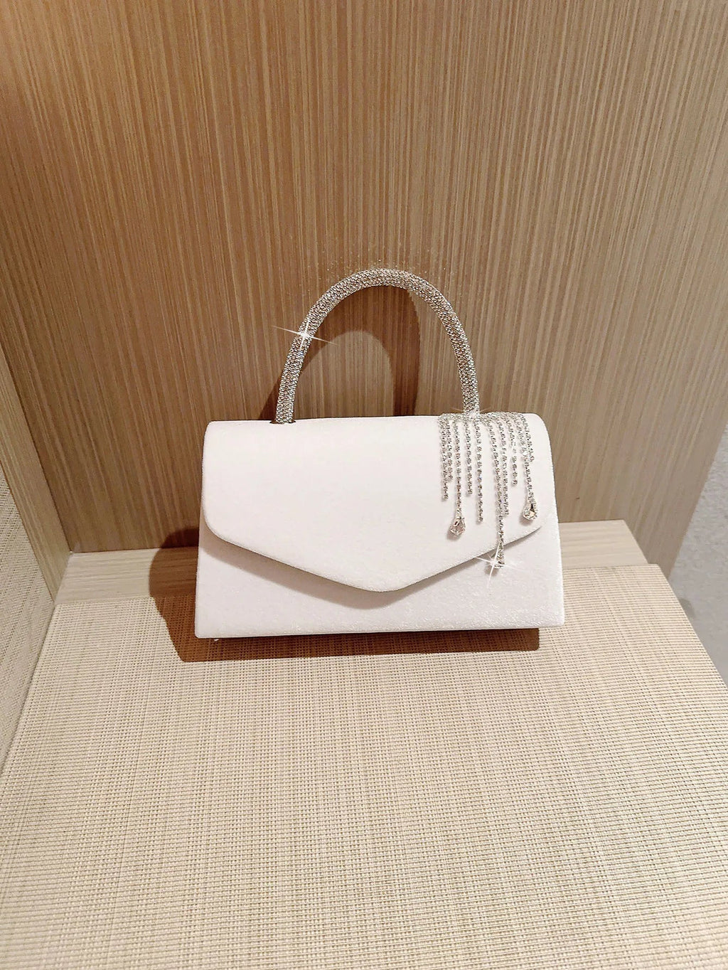 Sac de Soirée Velours Vintage à Gland - Pochette Banquet Élégante - FoytiShop