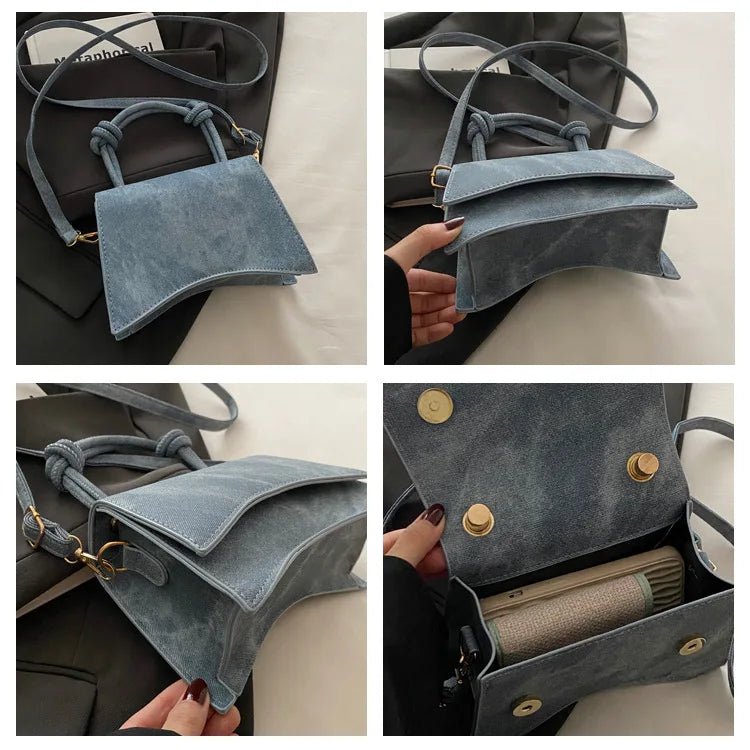 Sac Diagonal Décontracté Couleur Unie - Petit Carré Bandoulière Femme - FoytiShop
