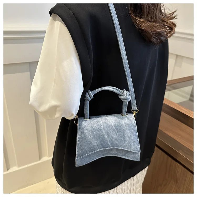 Sac Diagonal Décontracté Couleur Unie - Petit Carré Bandoulière Femme - FoytiShop