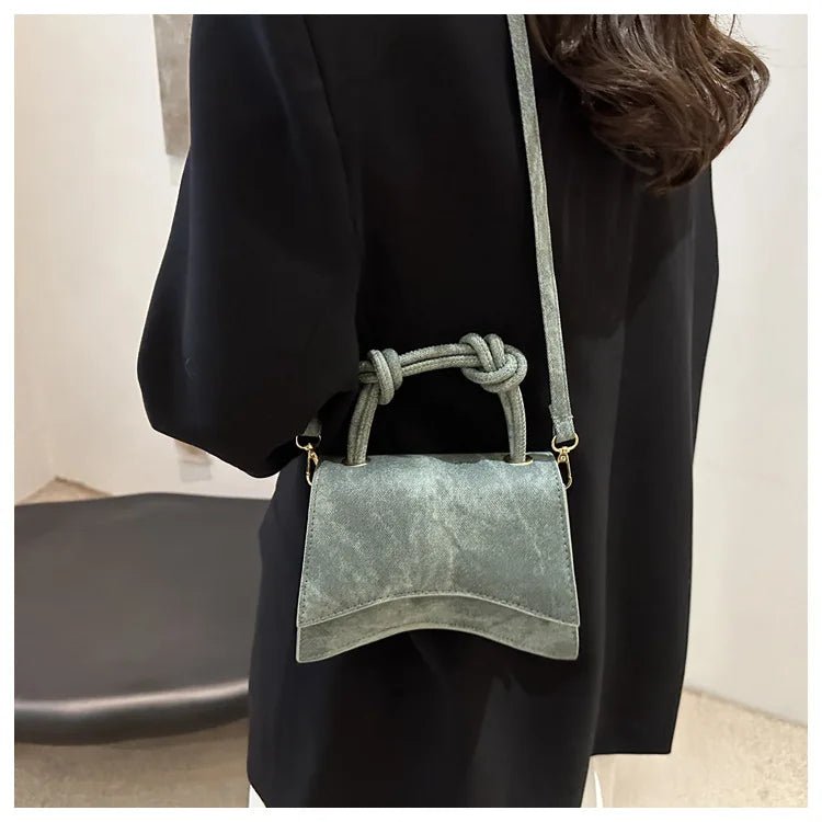 Sac Diagonal Décontracté Couleur Unie - Petit Carré Bandoulière Femme - FoytiShop