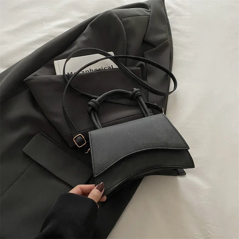 Sac Diagonal Décontracté Couleur Unie - Petit Carré Bandoulière Femme - FoytiShop