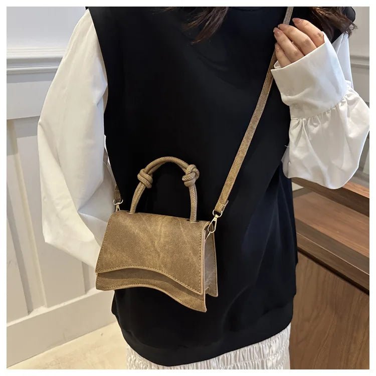 Sac Diagonal Décontracté Couleur Unie - Petit Carré Bandoulière Femme - FoytiShop