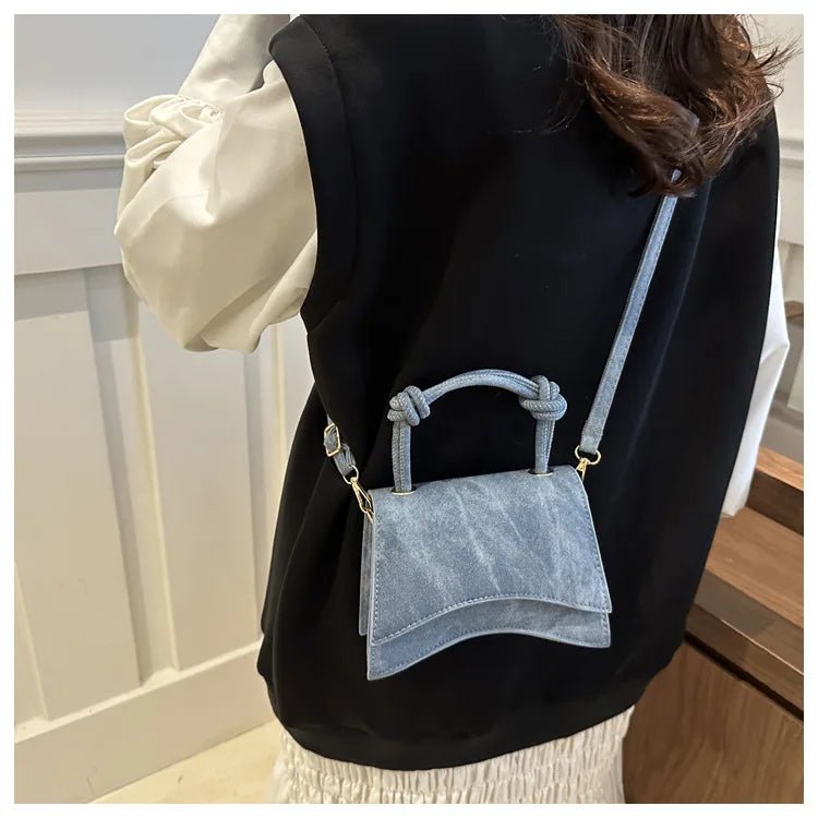 Sac Diagonal Décontracté Couleur Unie - Petit Carré Bandoulière Femme - FoytiShop