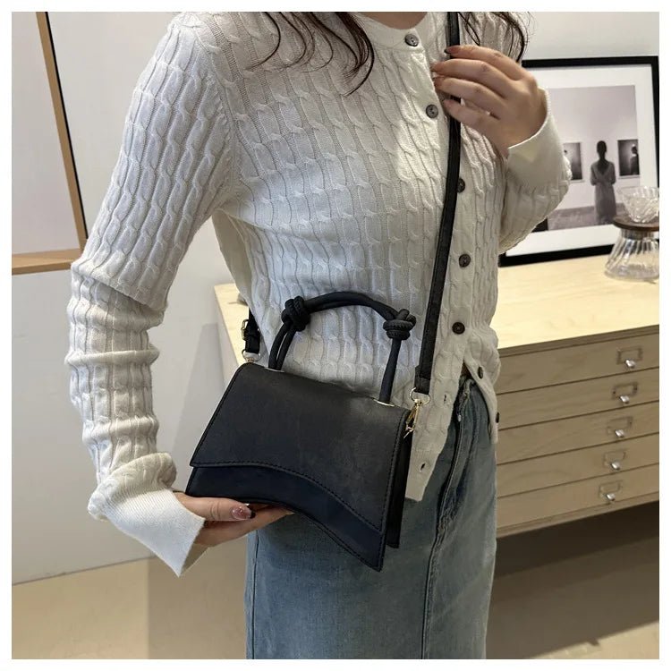 Sac Diagonal Décontracté Couleur Unie - Petit Carré Bandoulière Femme - FoytiShop