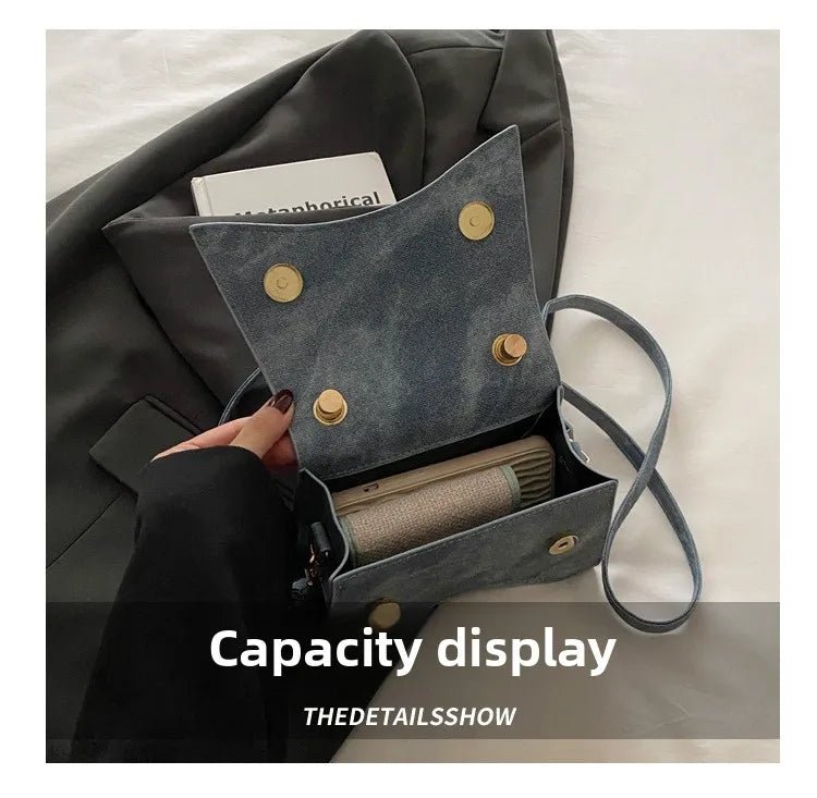 Sac Diagonal Décontracté Couleur Unie - Petit Carré Bandoulière Femme - FoytiShop